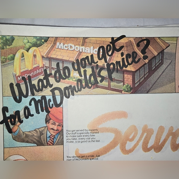 Vintage 1981 Mcdonalds Placemats 25-26 Total Rare Set, Hard to Find. - Picture 4 of 12